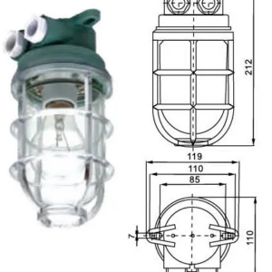 Marine Pendant Light E27 220V 60W, IMPA Code 792057